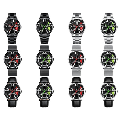 FNGEEN L001 Motorcycle Element Wheel Metal Men Watch, Black steel Red Surface, Black Steel Green Surface, White Steel Red Surface, White Steel Green Surface, Black Net Black Steel Red Surface, Black Net Black Steel Green Surface...