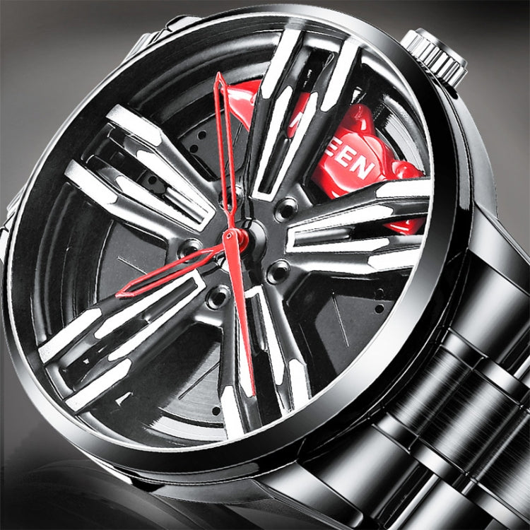 FNGEEN L001 Motorcycle Element Wheel Metal Men Watch, Black steel Red Surface, Black Steel Green Surface, White Steel Red Surface, White Steel Green Surface, Black Net Black Steel Red Surface, Black Net Black Steel Green Surface...