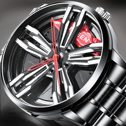 FNGEEN L001 Motorcycle Element Wheel Metal Men Watch, Black steel Red Surface, Black Steel Green Surface, White Steel Red Surface, White Steel Green Surface, Black Net Black Steel Red Surface, Black Net Black Steel Green Surface...