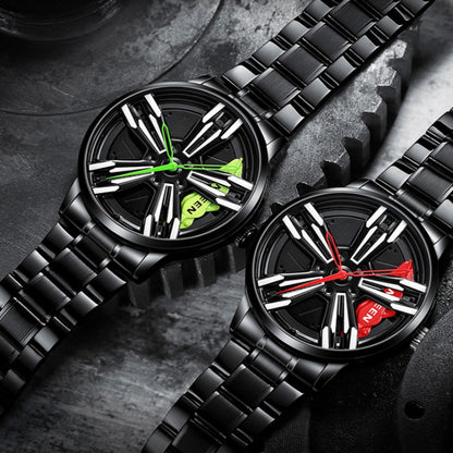 FNGEEN L001 Motorcycle Element Wheel Metal Men Watch, Black steel Red Surface, Black Steel Green Surface, White Steel Red Surface, White Steel Green Surface, Black Net Black Steel Red Surface, Black Net Black Steel Green Surface...