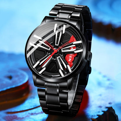 FNGEEN L001 Motorcycle Element Wheel Metal Men Watch, Black steel Red Surface, Black Steel Green Surface, White Steel Red Surface, White Steel Green Surface, Black Net Black Steel Red Surface, Black Net Black Steel Green Surface...