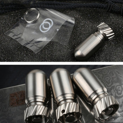 Portable Pure Titanium Mini Waterproof Warehouse Sealed Jar Pill Box, Color:, Primary Color, Baked Blue