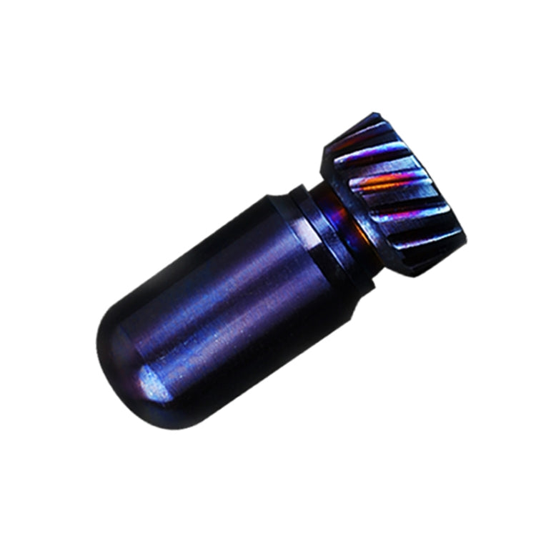 Portable Pure Titanium Mini Waterproof Warehouse Sealed Jar Pill Box, Color:, Primary Color, Baked Blue