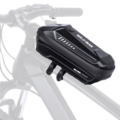 WILD MAN XS5 1L Bicycle EVA Hard Shell Front Beam Bag, XS5 (Black)