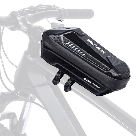 WILD MAN XS5 1L Bicycle EVA Hard Shell Front Beam Bag, XS5 (Black)
