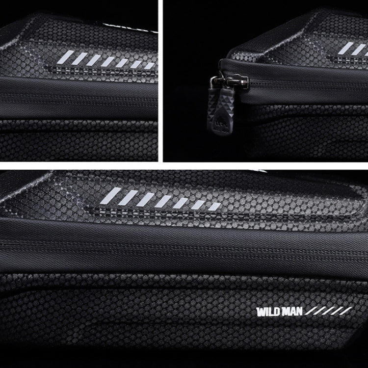 WILD MAN XS5 1L Bicycle EVA Hard Shell Front Beam Bag, XS5 (Black)