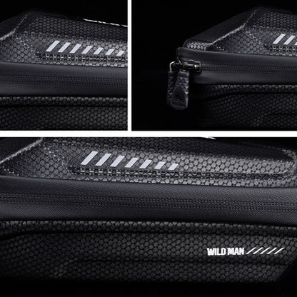 WILD MAN XS5 1L Bicycle EVA Hard Shell Front Beam Bag, XS5 (Black)