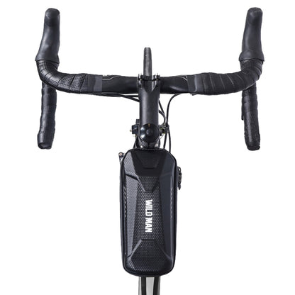 WILD MAN XS5 1L Bicycle EVA Hard Shell Front Beam Bag, XS5 (Black)