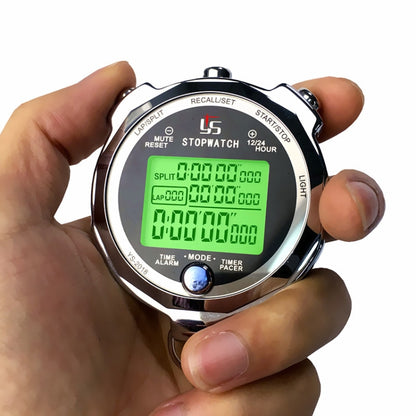 YS Running Training Stopwatch Timer Metal Luminous Stopwatch, Style:, One Hundred Memory, Two Hundred Memory