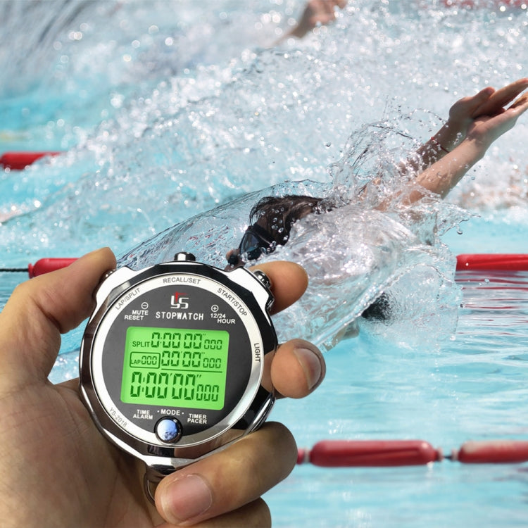YS Running Training Stopwatch Timer Metal Luminous Stopwatch, Style:, One Hundred Memory, Two Hundred Memory