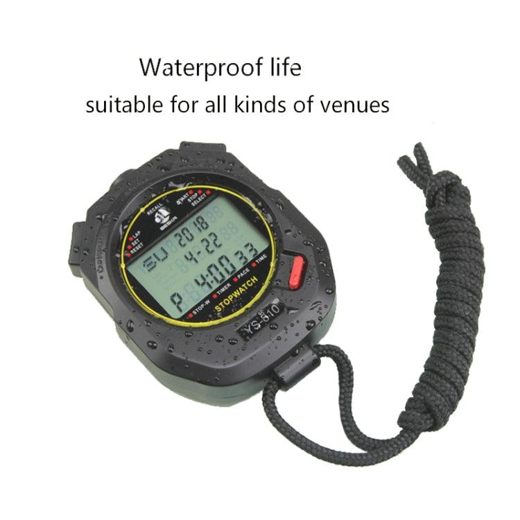 YS Electronic Stopwatch Timer Track And Field Training Running Watch, Style:, YS-810 10 Memories (Black), YS-830 30 Memories (Black), YS-860 60 Memories (Black), YS-8100 100 Memories (Black), YS-810 10 Memories (White), YS-830 30 Memories (White)