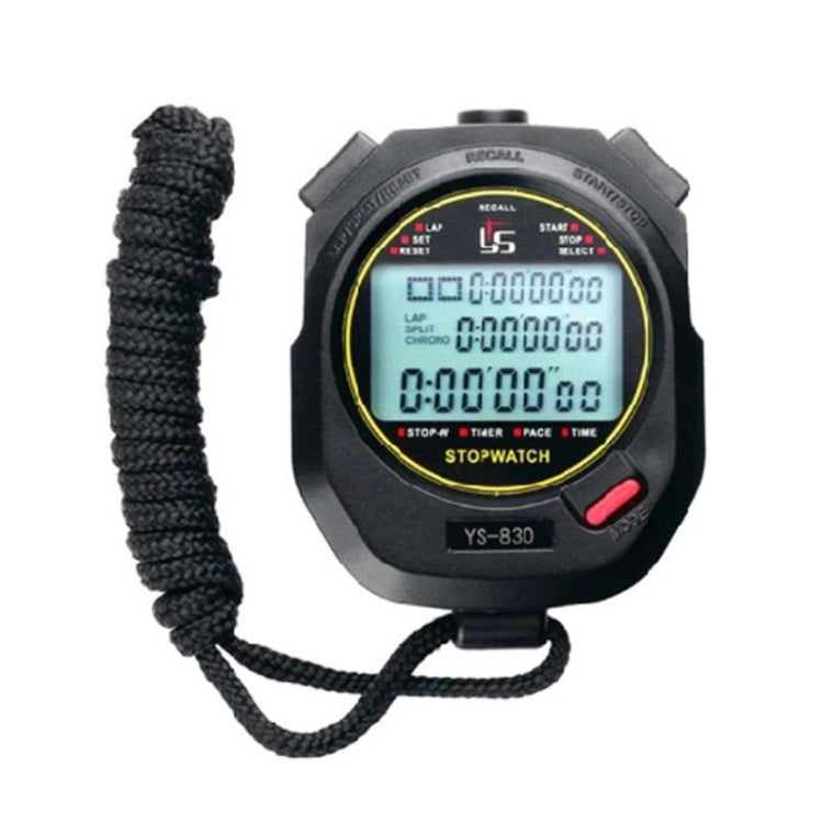 YS Electronic Stopwatch Timer Track And Field Training Running Watch, Style:, YS-810 10 Memories (Black), YS-830 30 Memories (Black), YS-860 60 Memories (Black), YS-8100 100 Memories (Black), YS-810 10 Memories (White), YS-830 30 Memories (White)