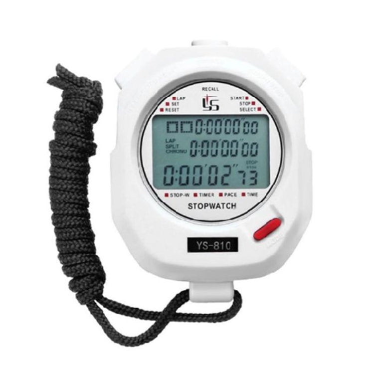 YS Electronic Stopwatch Timer Track And Field Training Running Watch, Style:, YS-810 10 Memories (Black), YS-830 30 Memories (Black), YS-860 60 Memories (Black), YS-8100 100 Memories (Black), YS-810 10 Memories (White), YS-830 30 Memories (White)