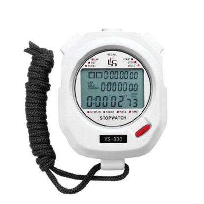 YS Electronic Stopwatch Timer Track And Field Training Running Watch, Style:, YS-810 10 Memories (Black), YS-830 30 Memories (Black), YS-860 60 Memories (Black), YS-8100 100 Memories (Black), YS-810 10 Memories (White), YS-830 30 Memories (White)