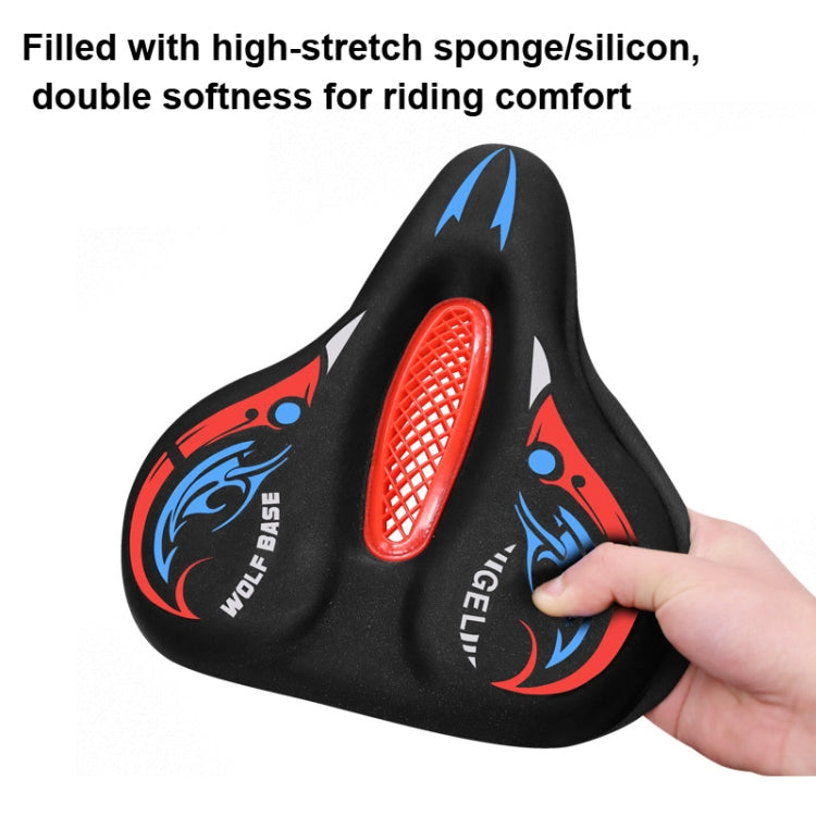 Bicycle Seat Cover Thickened Silicone Shock-absorbing Saddle Cover, AZT-03