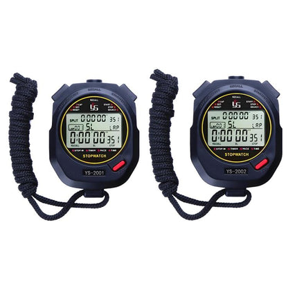 YS Millisecond Stopwatch Timer Running Training Referee Stopwatch, Style:, YS2001 100 Memory, YS2002 200 Memory