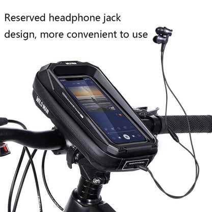 WILD MAN MS33 0.6L Mountain Bike Hard Shell Phone Touch Screen Handlebar Bag, MS33