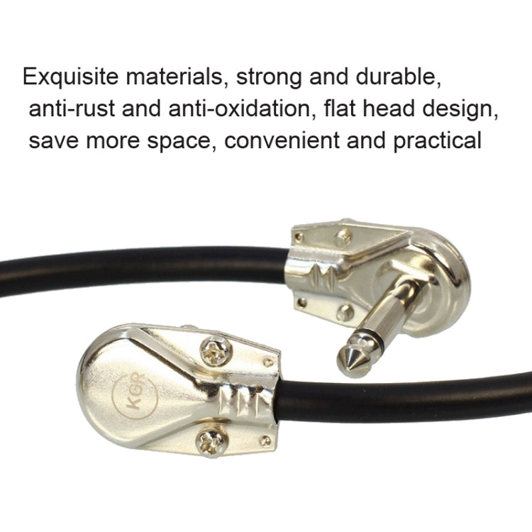 KGR Guitar Cables Guitar Effect Pedal Instrument Patch Cable, 15cm, 25cm, 50cm, 80cm, 1m, 1.5m