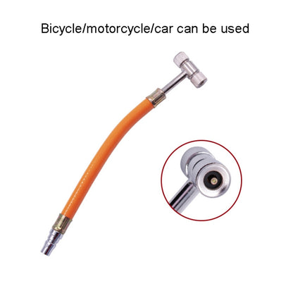 4 PCS Tire Double-head Air Nozzle Car Motorcycle Bicycle Air Nozzle, T-shaped Hose