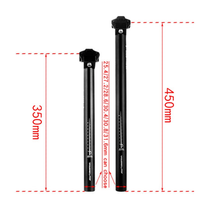 FMFXTR Mountain Bike Seat Post Bicycle Aluminum Alloy Sitting Tube, Specification:, 25.4x350mm, 27.2x350mm, 28.6x350mm, 30.4x350mm, 30.8x350mm, 31.6x350mm, 25.4x450mm, 27.2x450mm, 28.6x450mm