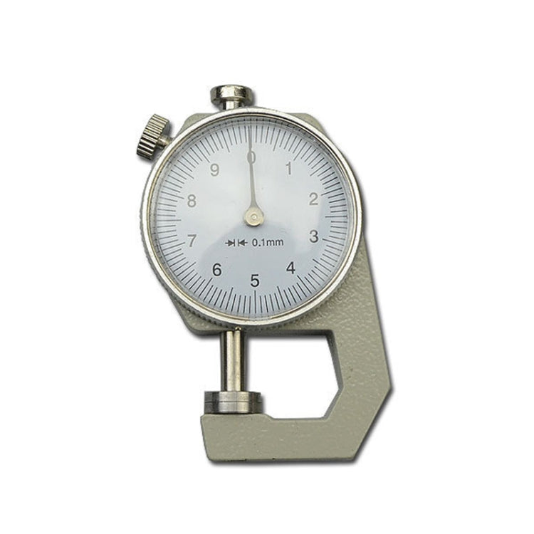 0-10mm Dial Thickness Gauge Leather Paper Thickness Meter Tester, Flat Head, Pointed Head