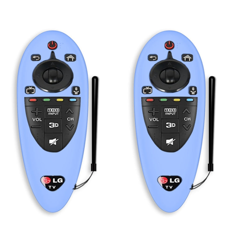 2 PCS Remote Control Dustproof Silicone Protective Cover For LG AN-MR500 Remote Control, Black, Blue, Red, Night Light Blue, Night Light Green