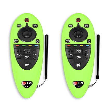 2 PCS Remote Control Dustproof Silicone Protective Cover For LG AN-MR500 Remote Control, Black, Blue, Red, Night Light Blue, Night Light Green