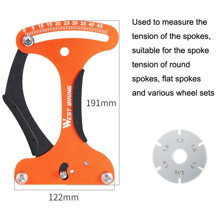 WEST BIKING Bicycle Spoke Tension Meter Rim Tensioner Calibrator, WEST BIKING Calibrator