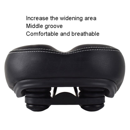 FMFXTR Mountain Bicycle Cushion Saddle Soft Wide Comfortable Spring Seat Cushion, Wide Comfortable