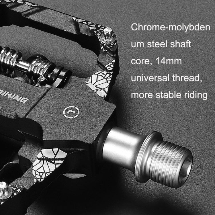 A Pair WEST BIKING YP0802086 Mountain Bike Aluminum Bearing Pedals, YP0802086