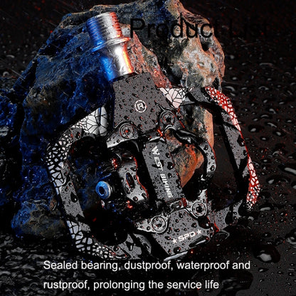 A Pair WEST BIKING YP0802086 Mountain Bike Aluminum Bearing Pedals, YP0802086