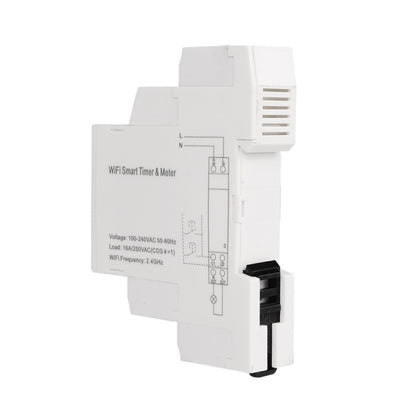 SINOTIMER TM608 Smart WiFi Single-Phase Power Meter Mobile App Home Rail Meter 16A 100-240V, TM608