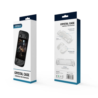 PGTECH Split Crystal Hard Shell Case for Steam Deck Game Console, Crystal Hard Shell Case