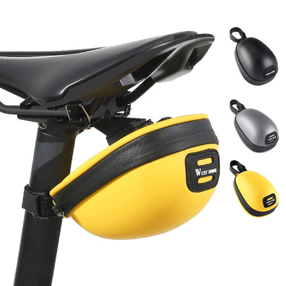 WEST BIKING Bicycle Mini Hardshell Tail Bag Saddle Bag, Yellow, Black, Grey