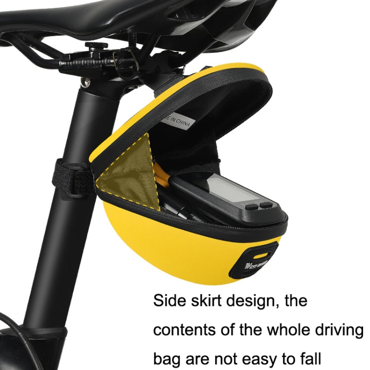 WEST BIKING Bicycle Mini Hardshell Tail Bag Saddle Bag, Yellow, Black, Grey