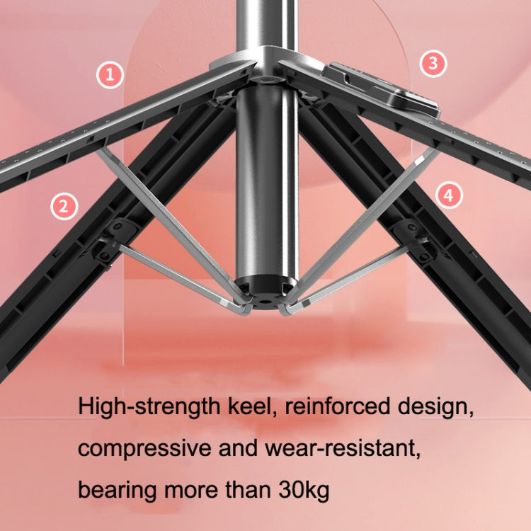 Mobile Phone Live Broadcast Bracket Bluetooth Telescopic Selfie Tripod, High:, 102CM (Aluminum Alloy), 104CM (Aluminum Alloy + Single Fill Light), 104CM (Aluminum Alloy + Dual Fill Lights), 100CM (Stainless Steel)