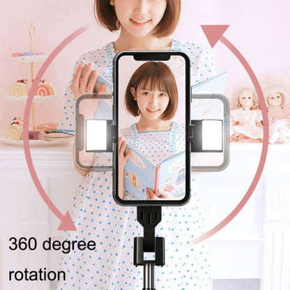 Mobile Phone Live Broadcast Bracket Bluetooth Telescopic Selfie Tripod, High:, 102CM (Aluminum Alloy), 104CM (Aluminum Alloy + Single Fill Light), 104CM (Aluminum Alloy + Dual Fill Lights), 100CM (Stainless Steel)