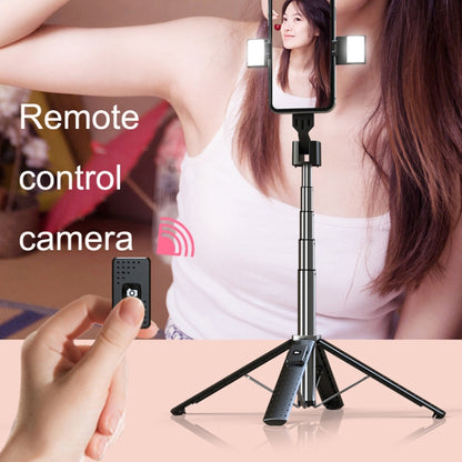 Mobile Phone Live Broadcast Bracket Bluetooth Telescopic Selfie Tripod, High:, 102CM (Aluminum Alloy), 104CM (Aluminum Alloy + Single Fill Light), 104CM (Aluminum Alloy + Dual Fill Lights), 100CM (Stainless Steel)