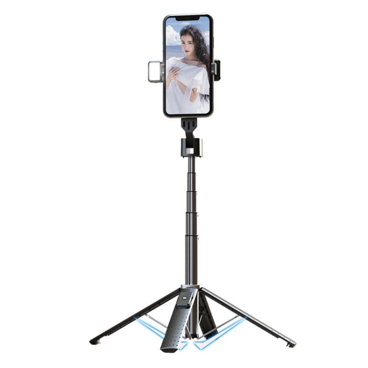 Mobile Phone Live Broadcast Bracket Bluetooth Telescopic Selfie Tripod, High:, 102CM (Aluminum Alloy), 104CM (Aluminum Alloy + Single Fill Light), 104CM (Aluminum Alloy + Dual Fill Lights), 100CM (Stainless Steel)