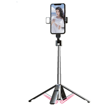 Mobile Phone Live Broadcast Bracket Bluetooth Telescopic Selfie Tripod, High:, 102CM (Aluminum Alloy), 104CM (Aluminum Alloy + Single Fill Light), 104CM (Aluminum Alloy + Dual Fill Lights), 100CM (Stainless Steel)