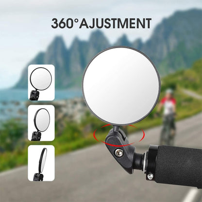 Bicycle Convex Rearview Mirror Large View 360 Degree Rotating Mirror, Convex Rearview Mirror
