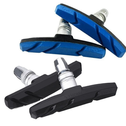 2 Pairs Silent V-brake Bicycle Brake Shoes, Black, Blue