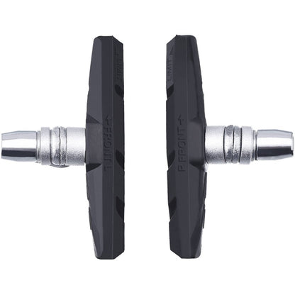 2 Pairs Silent V-brake Bicycle Brake Shoes, Black, Blue