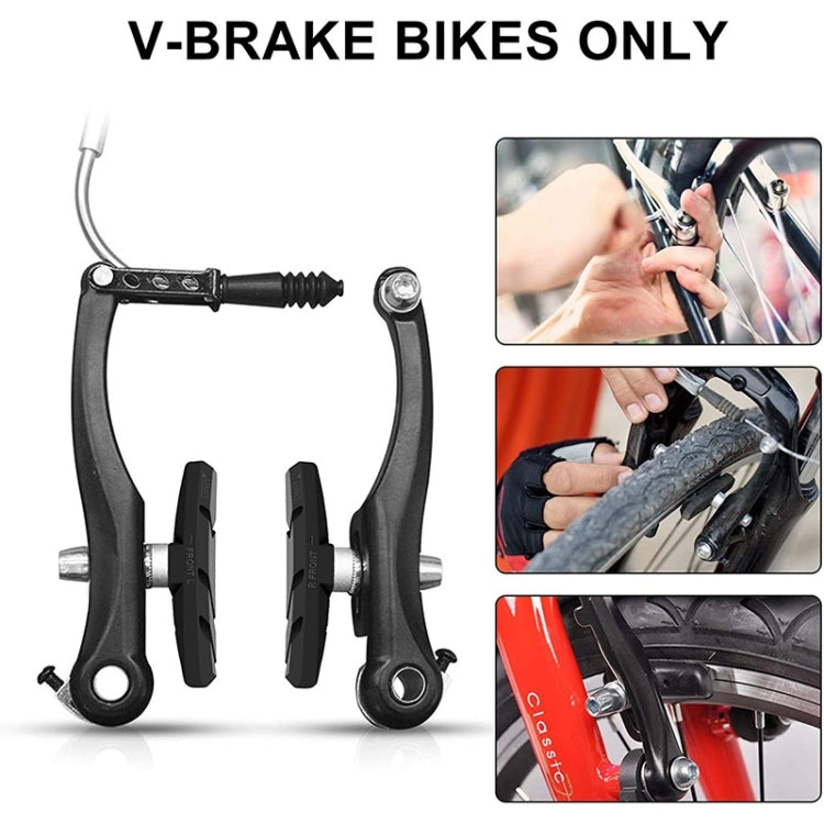 2 Pairs Silent V-brake Bicycle Brake Shoes, Black, Blue