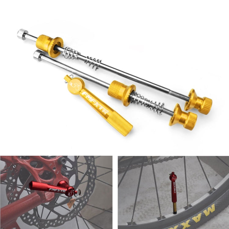 FMFXTR Mountain Bicycles Flower Drum Fast Disassembly Rod, Fast Disassembly Rod Blue, Fast Disassembly Rod Gold