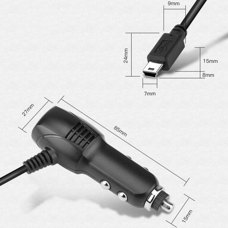 2 PCS Multifunctional Car Charger Fast Charging Driving Recorder Supply Line, Style:, 1A+2A