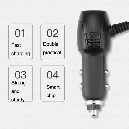 2 PCS Multifunctional Car Charger Fast Charging Driving Recorder Supply Line, Style:, 1A+2A