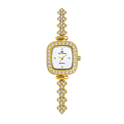 BS Bee Sister FA1518  Women Diamond Watch Bracelet Watch, Gold, Silver, Rose Gold
