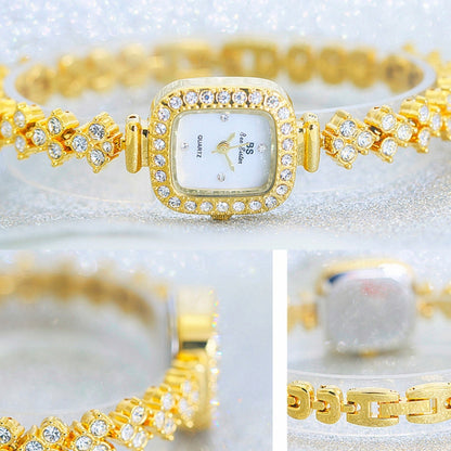 BS Bee Sister FA1518  Women Diamond Watch Bracelet Watch, Gold, Silver, Rose Gold