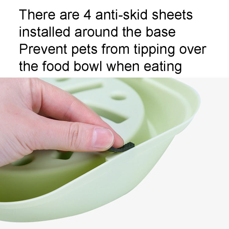 Pet Anti-Choke Bowl Slow Food Cat and Dog Food Bowl, Slow Food Column Blue, Slow Food Column Pink, Slow Food Column Green